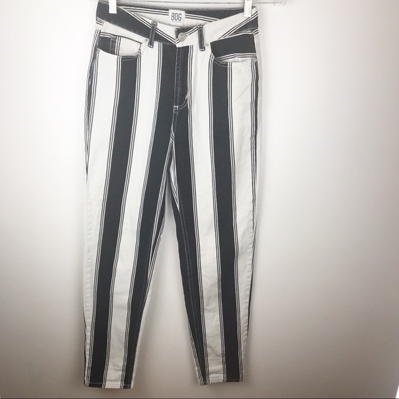 BDG URBAN OUTFITTERS Mom STRIPPED JEANS SI… - Picture 1 of 7